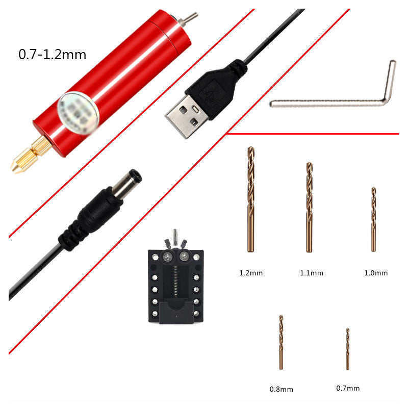 Diy Small Electric Drill Usb Multifunction Machine