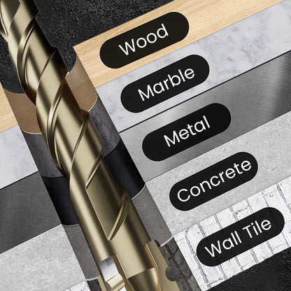 High Strength 4 Flute Serrated Eccentric Drill Bit Kit
