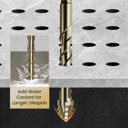 High Strength 4 Flute Serrated Eccentric Drill Bit Kit