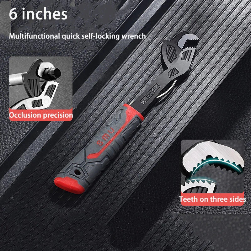 Industrial Grade Multifunctional Self Locking Pipe Wrench Tool