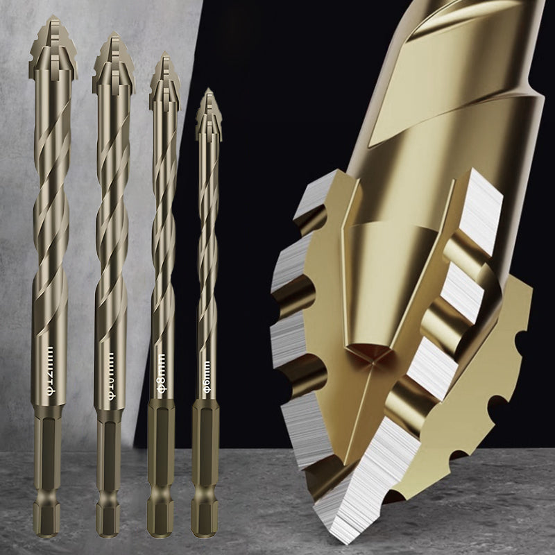 High Strength 4 Flute Serrated Eccentric Drill Bit Kit