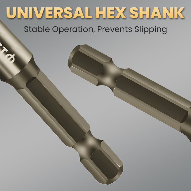High Strength 4 Flute Serrated Eccentric Drill Bit Kit