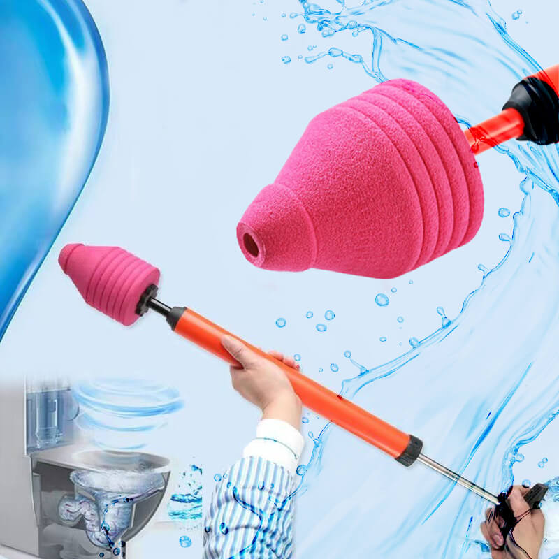 High Pressure Toilet Unblock One Shot Toilet Pipe Plunger, Upgraded Toilet Plunger Kit High Pressure Air Drain Clog Remover Plumbing Tool For Sink Bathroom Bathtub Clogged Pipe