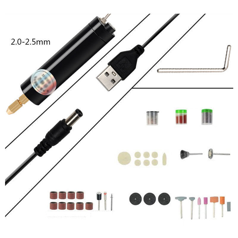 Diy Small Electric Drill Usb Multifunction Machine