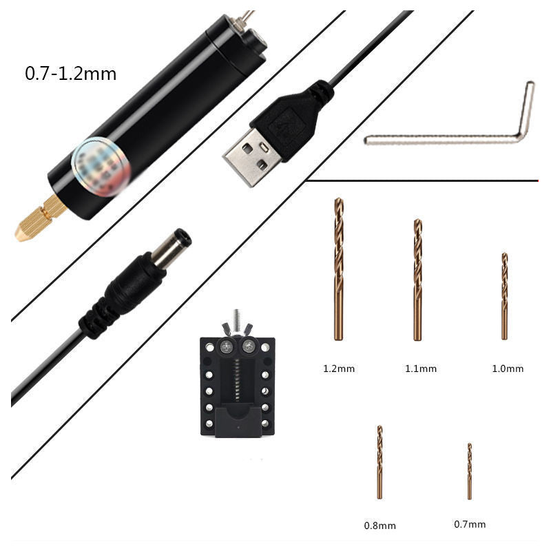 Diy Small Electric Drill Usb Multifunction Machine