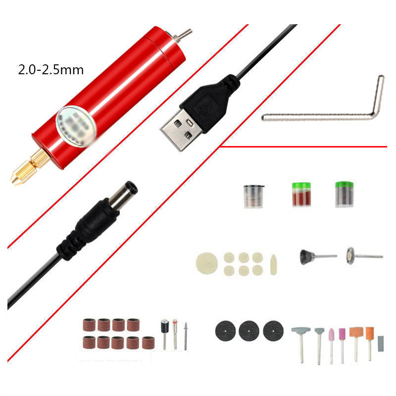 Diy Small Electric Drill Usb Multifunction Machine