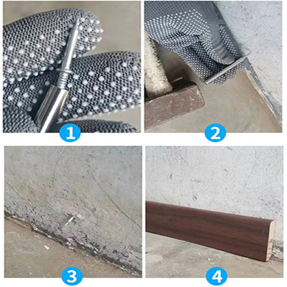 Double Head Skirting Thread Seamless Nail