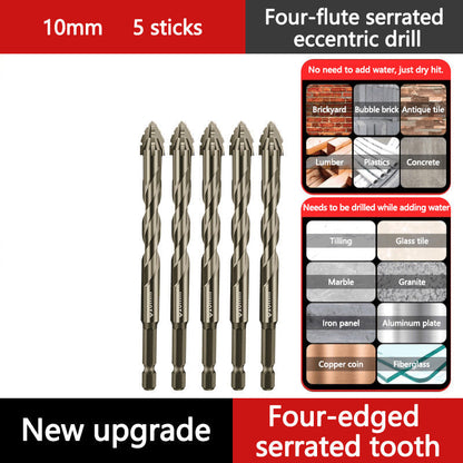High Strength 4 Flute Serrated Eccentric Drill Bit Kit