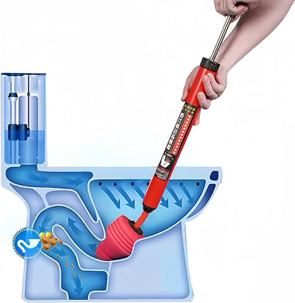 High Pressure Toilet Unblock One Shot Toilet Pipe Plunger, Upgraded Toilet Plunger Kit High Pressure Air Drain Clog Remover Plumbing Tool For Sink Bathroom Bathtub Clogged Pipe