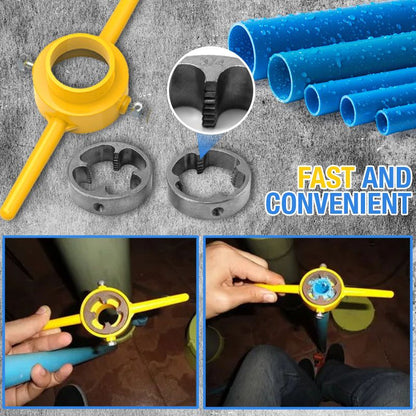 2Pcs Plastic Pipe Thread Die Kit