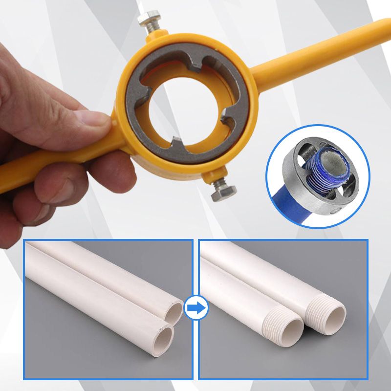 2Pcs Plastic Pipe Thread Die Kit