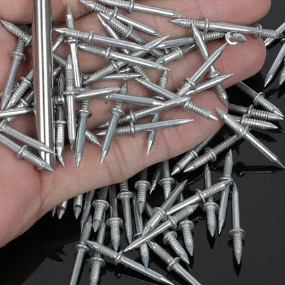 Double Head Skirting Thread Seamless Nail