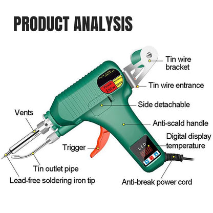 Digital Display Soldering Iron Auto Feed Tin Wire