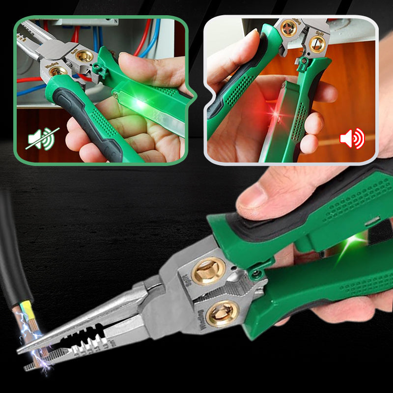 8 In 1 Multi Functional Wire Stripper Scissors With Electrical Test