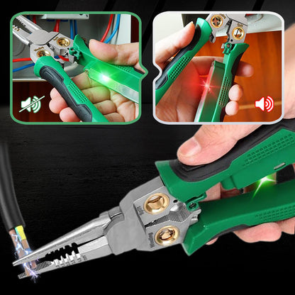 8 In 1 Multi Functional Wire Stripper Scissors With Electrical Test