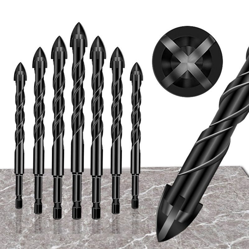 4 Edge Cross Drill Bit Set