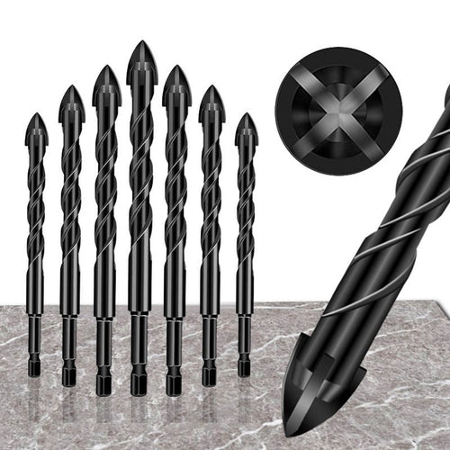 4 Edge Cross Drill Bit Set