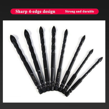 4 Edge Cross Drill Bit Set