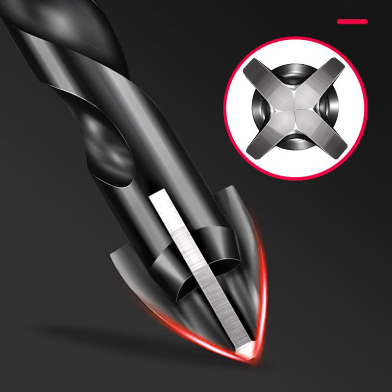 4 Edge Cross Drill Bit Set