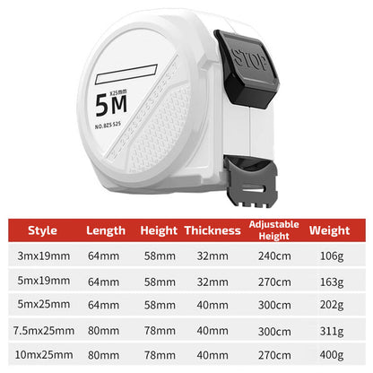 High Precision Tape Measure With Self Locking Design