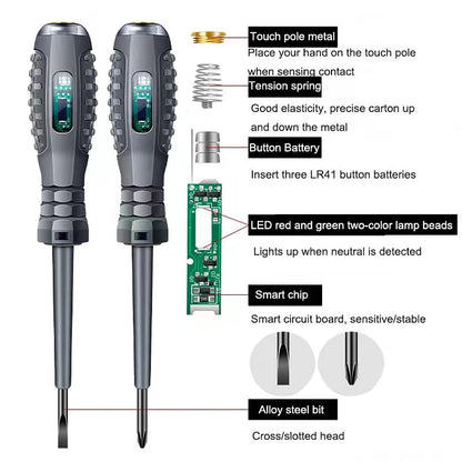 2 In 1 High Torque Strong Magnetic Screwdriver Electricity Detector