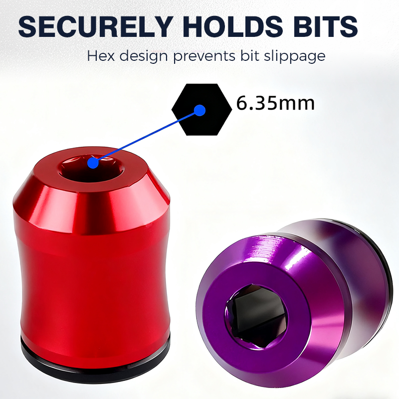 3 In 1 Magnetic Screwdriver Ring Quick Bit Swap, Secure Hold & Portable