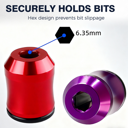 3 In 1 Magnetic Screwdriver Ring Quick Bit Swap, Secure Hold & Portable