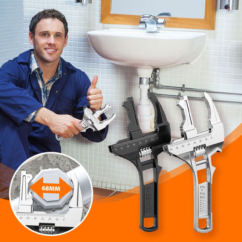 Reversible Sink Wrench With 6 68Mm Jaw Opening
