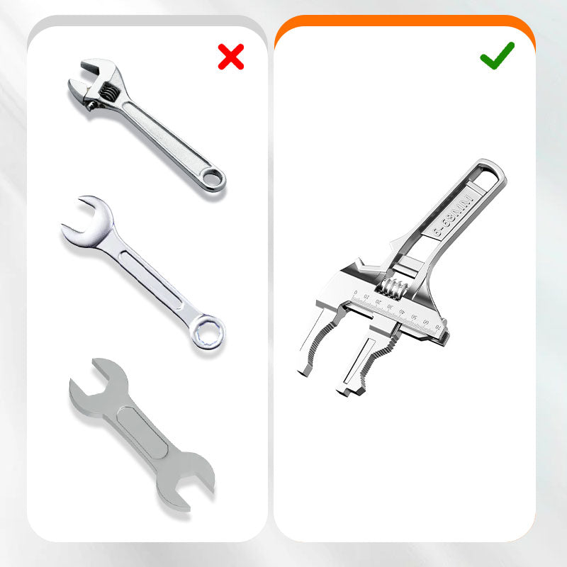 Reversible Sink Wrench With 6 68Mm Jaw Opening
