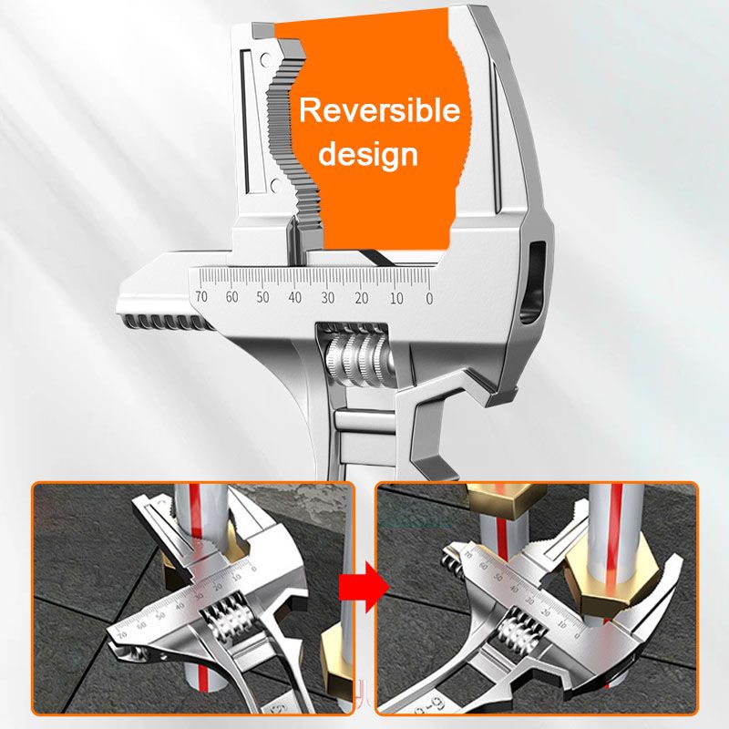 Reversible Sink Wrench With 6 68Mm Jaw Opening