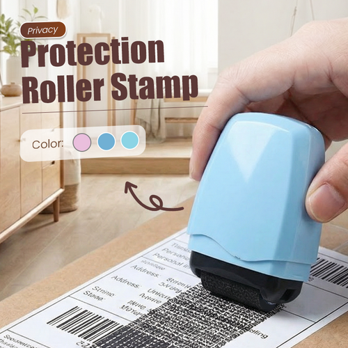 Privacy Roller Stamp Hide Personal Info Instantly. No Shredding Needed. Refillable & Portable