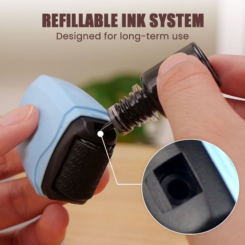 Privacy Roller Stamp Hide Personal Info Instantly. No Shredding Needed. Refillable & Portable