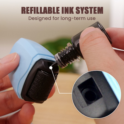 Privacy Roller Stamp Hide Personal Info Instantly. No Shredding Needed. Refillable & Portable