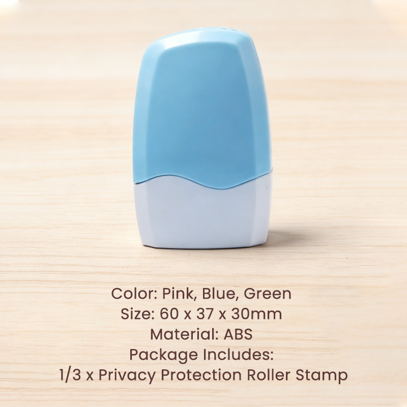 Privacy Roller Stamp Hide Personal Info Instantly. No Shredding Needed. Refillable & Portable