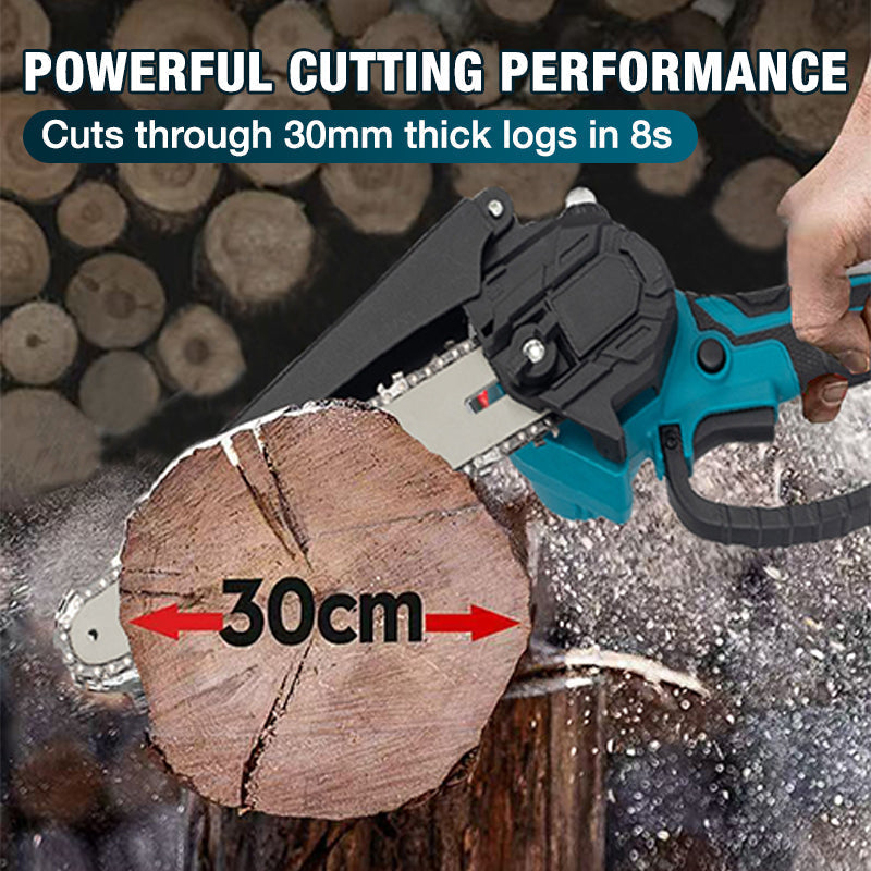 6 Inch Cordless Mini Chainsaw With 2 Batteries