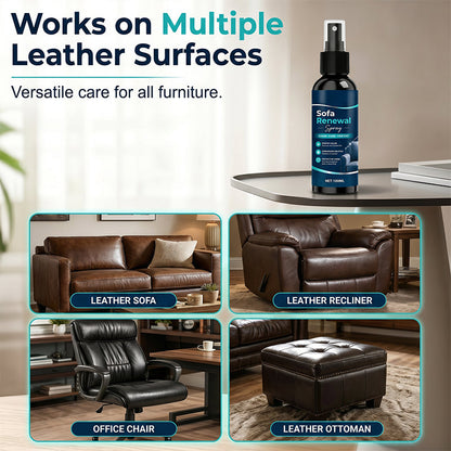 Sofa Renewal Spray Deep Conditions & Softens, Prevents Cracks. Creates Invisible Shield Against Spills & Stains