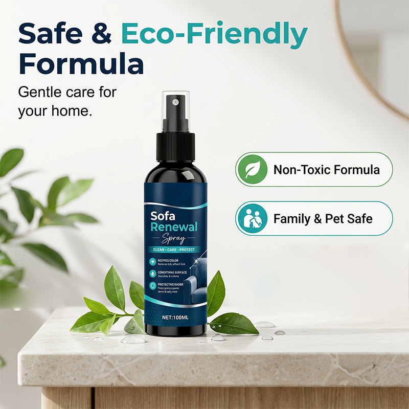 Sofa Renewal Spray Deep Conditions & Softens, Prevents Cracks. Creates Invisible Shield Against Spills & Stains