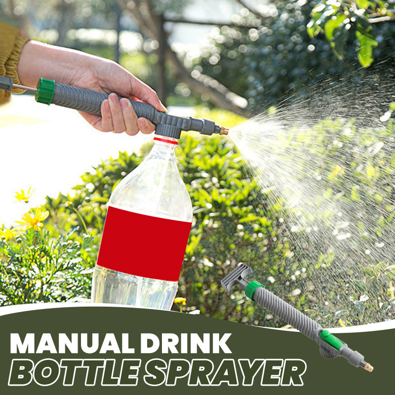 Now Manual Drink Bottle Sprayer With Adjustable Nozzleportable Diy Garden Spray Tool, Fits Standard Plastic Bottles For Plant Watering, Fertilizing & Pest Control