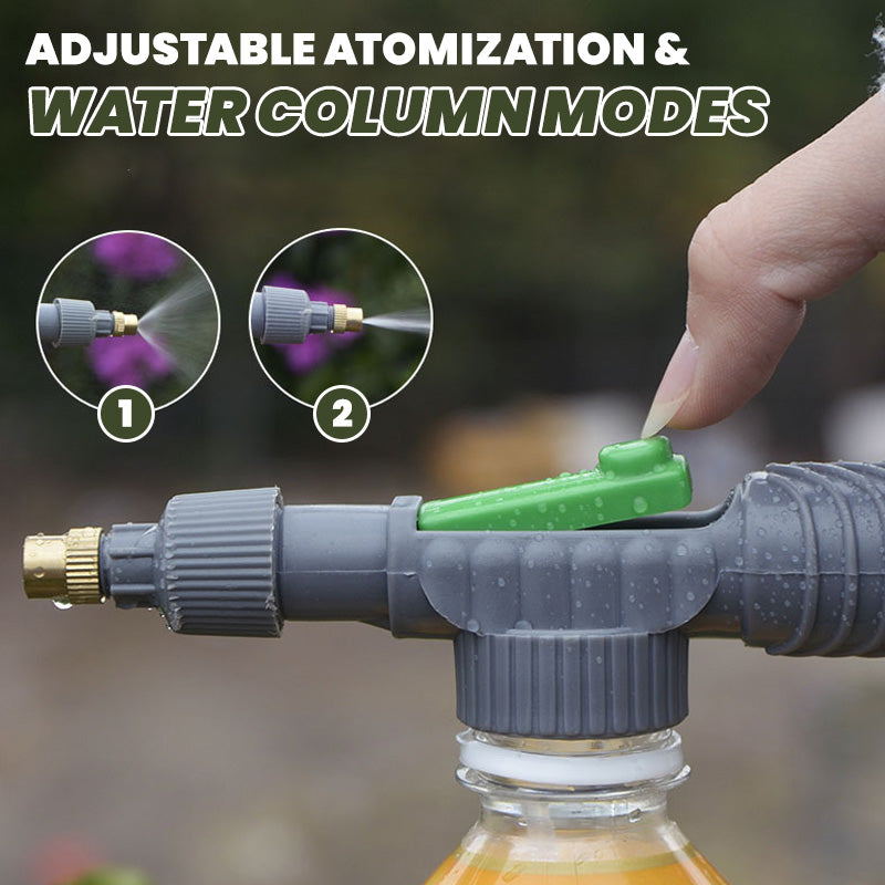 Now Manual Drink Bottle Sprayer With Adjustable Nozzleportable Diy Garden Spray Tool, Fits Standard Plastic Bottles For Plant Watering, Fertilizing & Pest Control