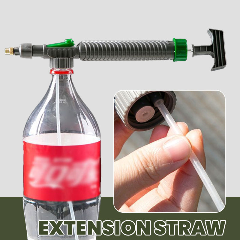 Now Manual Drink Bottle Sprayer With Adjustable Nozzleportable Diy Garden Spray Tool, Fits Standard Plastic Bottles For Plant Watering, Fertilizing & Pest Control