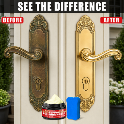 Copper Brass Polish Paste With Sponge