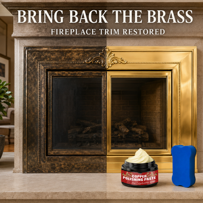 Copper Brass Polish Paste With Sponge