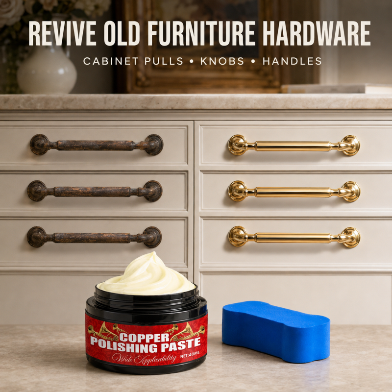 Copper Brass Polish Paste With Sponge