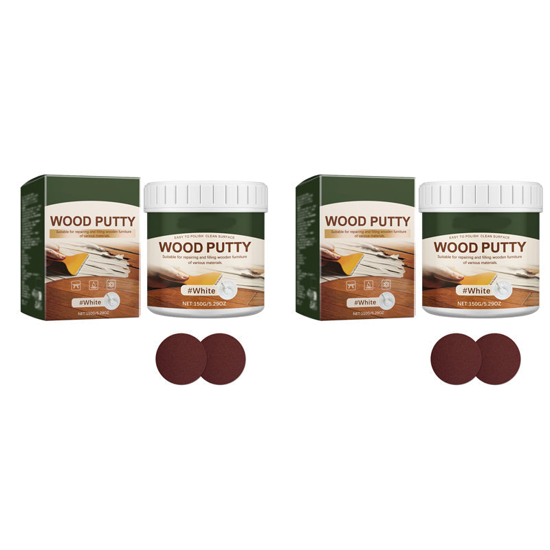 Wood Repair Filler Putty Fills Cracks & Chips, Smooths Surfaces, Blends With Dark Wood