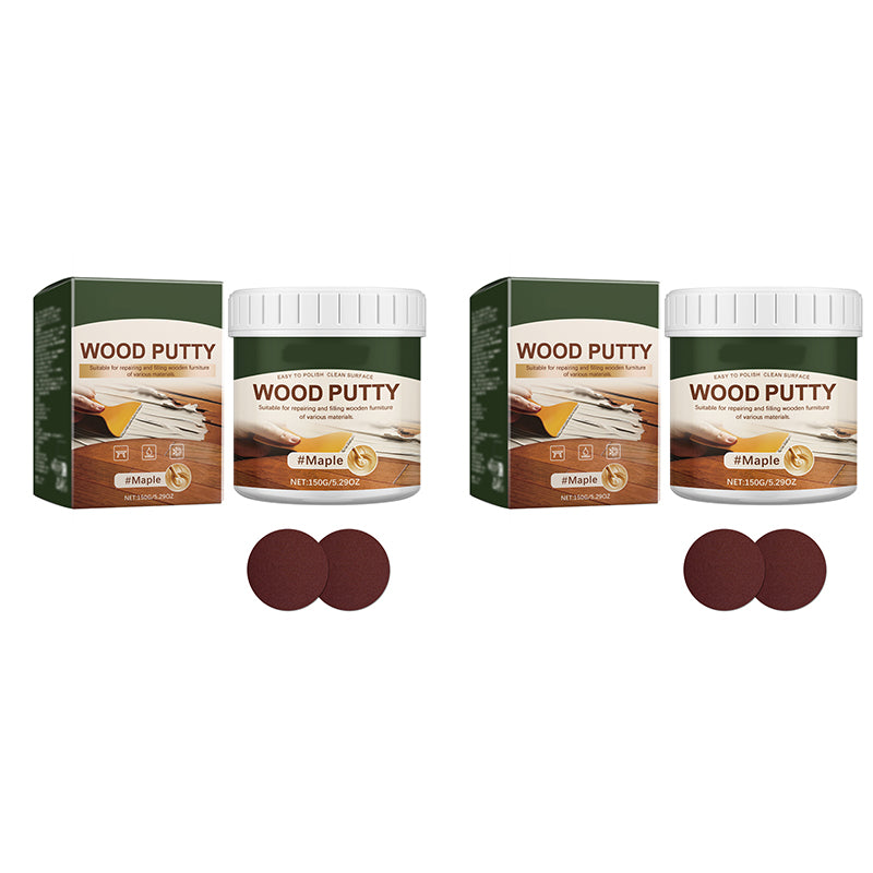 Wood Repair Filler Putty Fills Cracks & Chips, Smooths Surfaces, Blends With Dark Wood