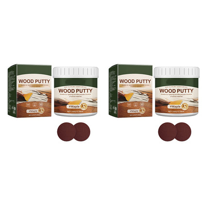 Wood Repair Filler Putty Fills Cracks & Chips, Smooths Surfaces, Blends With Dark Wood
