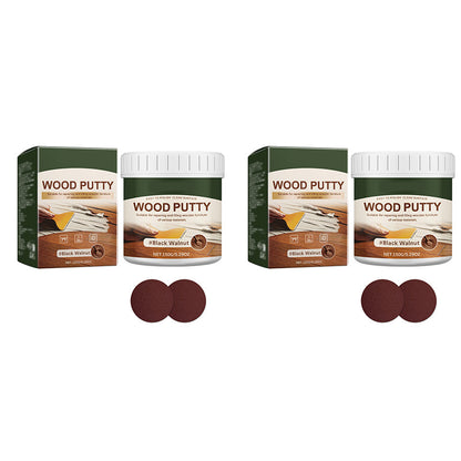 Wood Repair Filler Putty Fills Cracks & Chips, Smooths Surfaces, Blends With Dark Wood