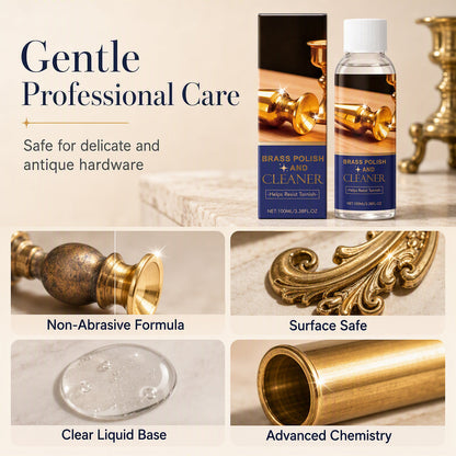 Tarnished Brass Fix It Fast Polish & Cleaner Removes Oxidation, Restores Shine, Gentle On Surfaces Easy Application
