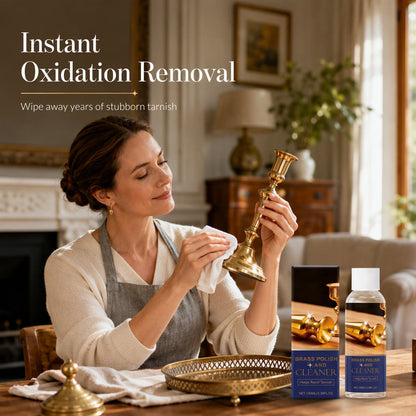 Tarnished Brass Fix It Fast Polish & Cleaner Removes Oxidation, Restores Shine, Gentle On Surfaces Easy Application