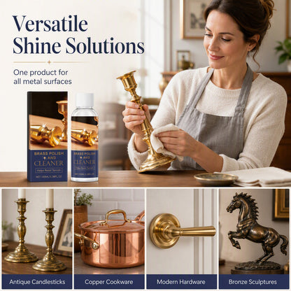 Tarnished Brass Fix It Fast Polish & Cleaner Removes Oxidation, Restores Shine, Gentle On Surfaces Easy Application